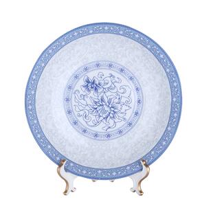 民生逐鹿陶瓷家用碗单个富贵园中式青花瓷餐具米饭碗大汤碗可微波