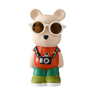 轻奢高档暴力熊存钱罐摆件客厅电视柜酒柜家居装饰品2024新款男孩