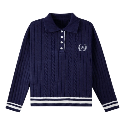 左西童装女毛衣秋冬款2025