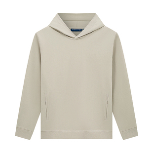 十如仕男女同款运动户外提花套头连帽衫青年远红外口袋卫衣LH03