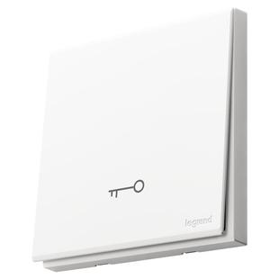 罗格朗门禁开关小区开门画采自动复位按钮回弹86型暗装酒店家用门