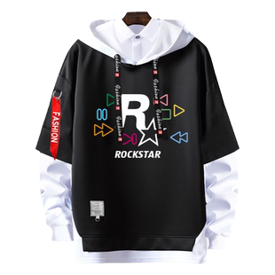 GTA游戏5公司R星Rockstar Games电玩周边连帽卫衣男女外套上衣服