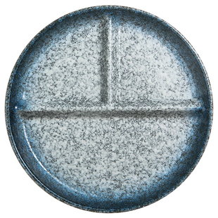 日式三格分餐盘陶瓷分格减脂餐盘定量盘子家用一人食早餐饭盘菜盘