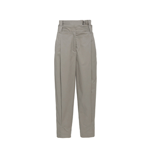 极简风!高腰灯笼裤哈伦裤萝卜裤九分裤子女束脚弯刀裤工装风 春秋