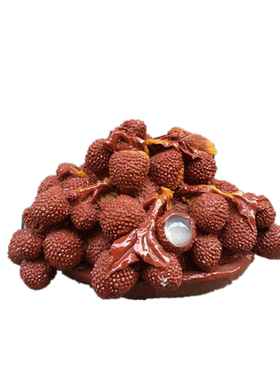 荔枝新中式风家居客厅仿寿山石