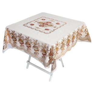 正方形桌布防水防烫防油免洗麻将桌八仙桌老式家用四方桌pvc台布