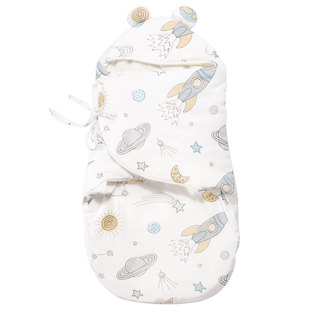 比多乐婴儿襁褓包巾纯棉春夏季新生儿睡袋宝宝防惊跳包被婴儿用品