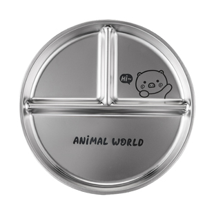 onlycook儿童餐盘304不锈钢分餐盘宝宝分格盘子餐具211减肥减脂盘