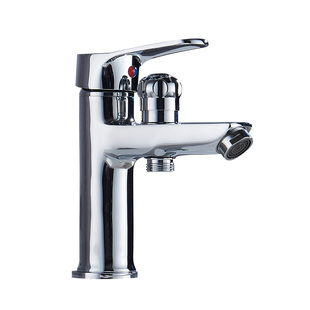 全铜单孔面盆两用水龙头带淋浴花洒洗脸盆洗手盆冷热水双用混水阀