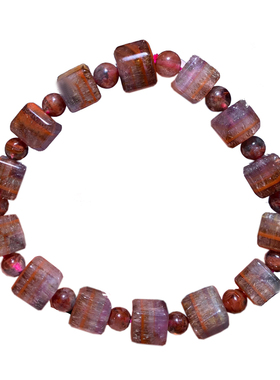 天然极光水晶方糖手链玫瑰手串女