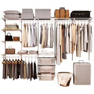 铂耐金属衣柜砌墙衣柜开放式定制衣帽间现代简约组合儿童成人衣橱