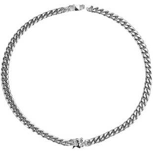 MISBHV小众 Rich Brian七哥同款Rapper嘻哈M字母个性锁骨潮流项链