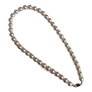 倪妮同款珍珠项链女澳白进口650施家轻奢高级感颈链925纯银锁骨链