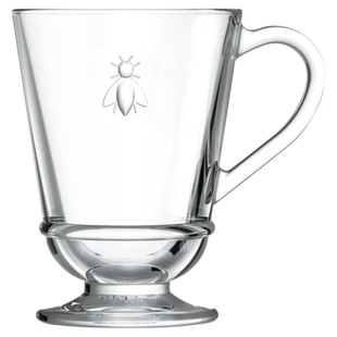 LA ROCHERE办公室茶杯 法式风情凡尔赛马克杯浮雕手柄茶杯咖啡杯