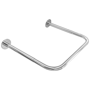 u型浴帘杆弧形可打孔隔断帘挂杆子304不锈钢异型免打孔可伸缩撑杆