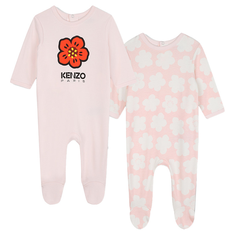 【断码特惠】KENZO KIDS童装婴幼儿包脚连体衣2件装K60458