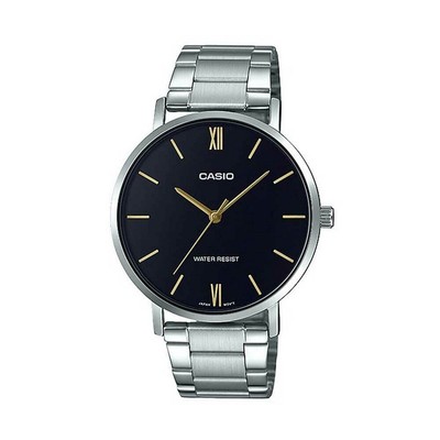 正品男士卡西欧手表黑金色非机械