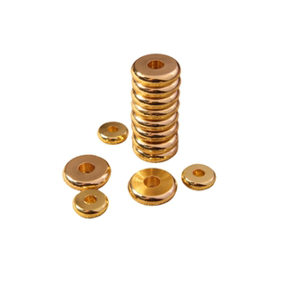 轩诚文玩黄铜隔片手串素面垫片散珠星月菩提手链配饰diy配件隔珠