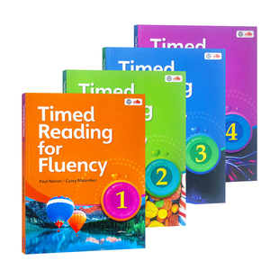 原版进口Timed reading for fluency 1 2 3 4级 英语流利阅读计时训练教材 小学高年级初高中英文课外短文寒暑假短期专项阅读理解
