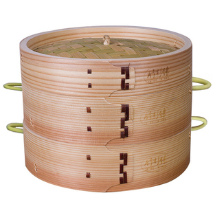 木蒸笼家用柳杉蒸笼笼屉商用杭州小笼包竹蒸笼竹制蒸馒头包子