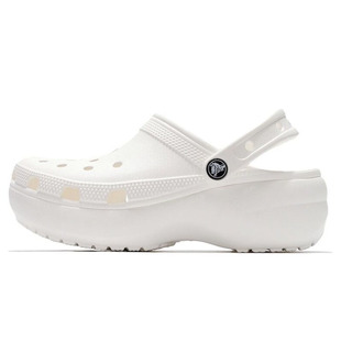 crocs洞洞鞋女新款正品卡洛驰云朵增高厚底松糕沙滩凉拖鞋206750