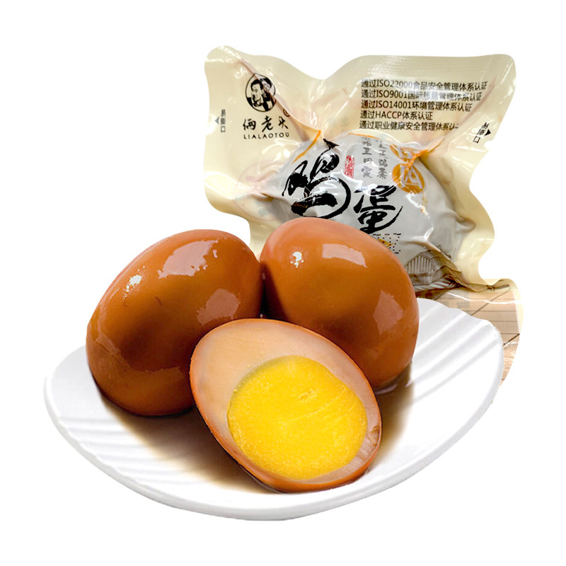俩老头老卤鸡蛋即食熟鹌鹑蛋鸡蛋零食休闲食品小吃宿舍五香卤鸡蛋