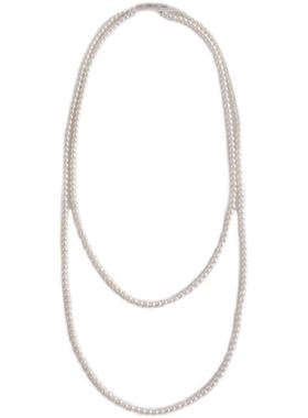 不掉色传家秦岚易钟珍珠项链女