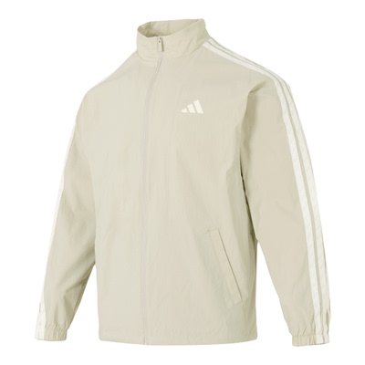 阿迪达斯加绒外套男款2026春季新款跑步健身运动服立领夹克KR2517