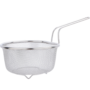 304不锈钢漏勺细网油炸锅过滤网篮捞面勺厨房沥油勺漏油沥水网筛