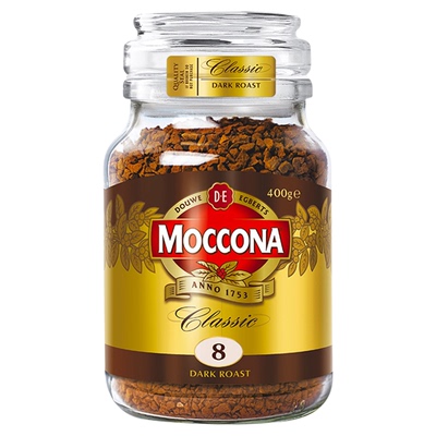 摩可纳8号moccona黑咖啡速溶提神无糖低脂美式冻干咖啡粉罐装400g
