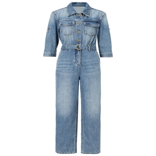 【折扣新降】商场同款FF||仿佛2025春夏牛仔工装裤女休闲气质全棉