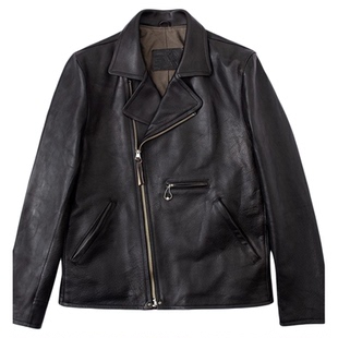 HDK(海觉） HORWEEN LUX全植鞣茶心全粒面肉感牛皮 机车皮衣