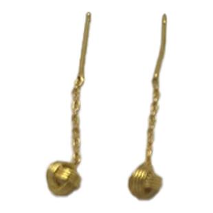 金色同心结豆豆流苏耳线女2025新款爆款简约时尚百搭设计耳钉耳饰