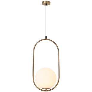 北欧现代简约卧室床头灯轻奢餐厅灯个性创意单头玻璃圆球小吊灯具