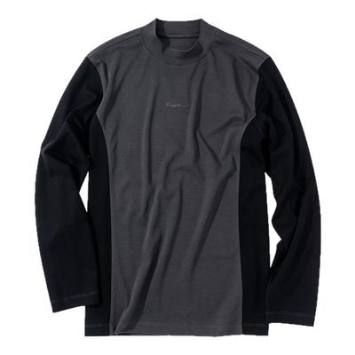 MrBu布先生半高领长袖打底T男刺绣设计秋冬撞色内搭T恤BT16096