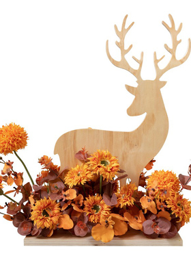 新款绢花手工艺品客厅玄关摆件