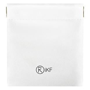 iKF蓝牙耳机收纳袋防水PU皮革收纳包迷你无线耳机磁吸束口旅行户外随身袋子便携式小包耳机包专用防尘保护套