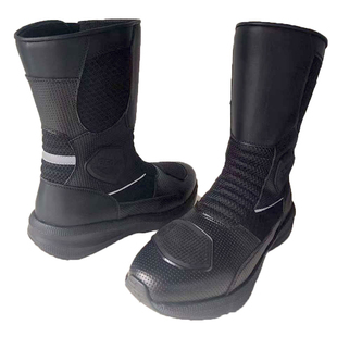 夏季铁骑摩托车骑行靴网眼透气机车鞋男高帮越野巡航摩旅装备防摔