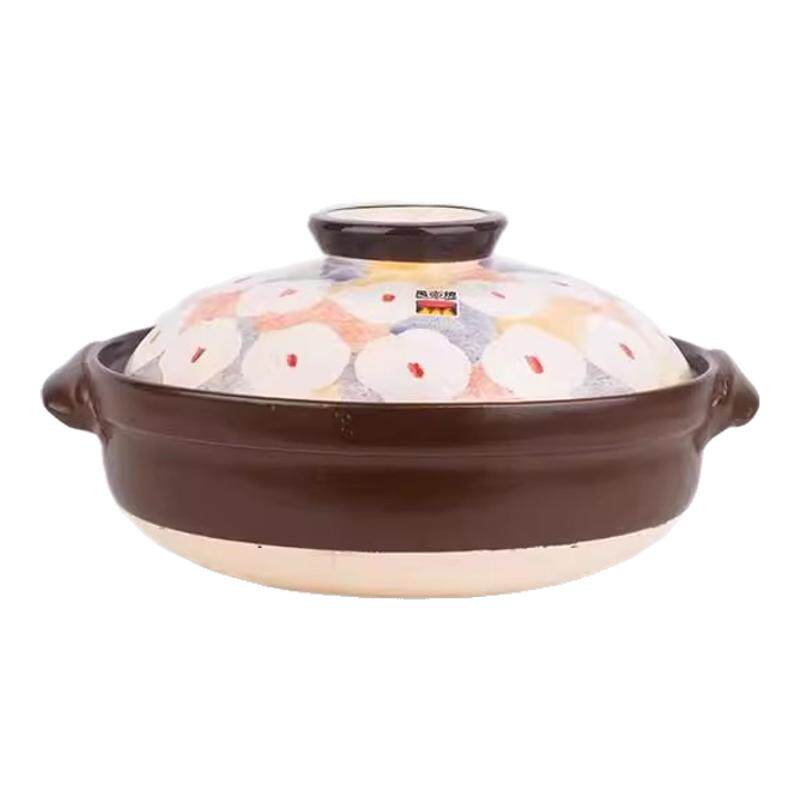 万古烧山茶花家用砂锅煲煲仔饭锅