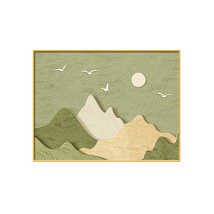 背有靠山电表箱装饰画简约大气电闸盒总开关配电箱免打孔遮挡挂画