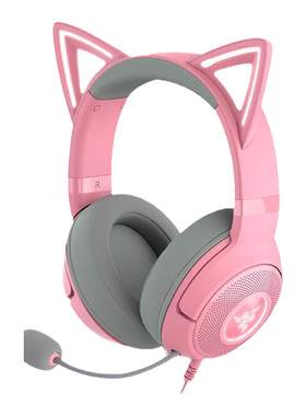 Razer/雷蛇猫耳头戴降噪有线耳机
