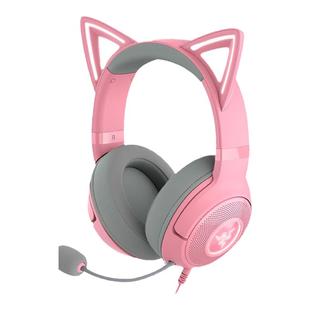 Razer/雷蛇 北海巨妖萌猫版V2 幻彩RGB头戴式有线电竞游戏耳机麦