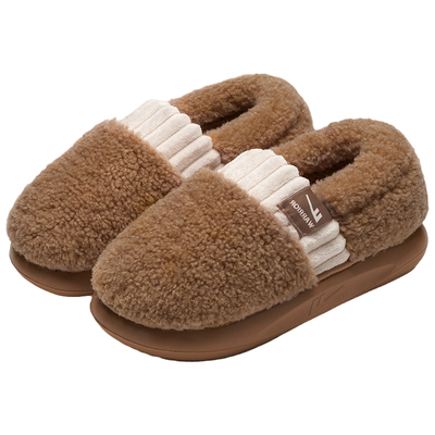 回力棉鞋男加绒保暖冬季2025新款厚底防滑加厚女款外穿棉拖鞋包跟