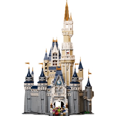 迪士尼城堡积木豪华遥控灯光装饰