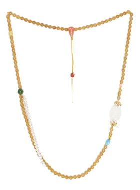 和田玉糖料南红珍珠宫廷风毛衣链