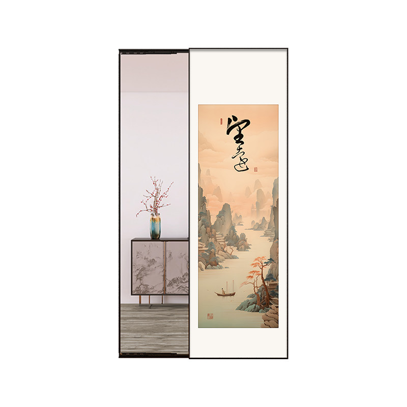 书房玄关壁画水墨中国风