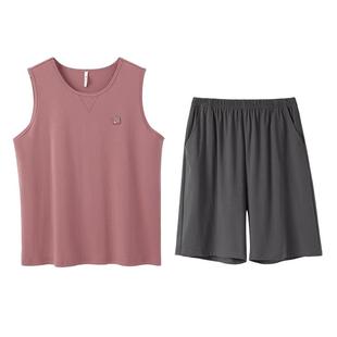 安之伴【巨凉感】男士睡衣夏季纯棉2025年新款背心无袖家居服套装