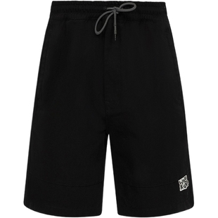 EVISU KURO 男士海鸥印花纯棉休闲宽松直筒运动短裤