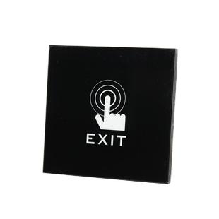 钢化玻璃 门禁开关面板触摸式 薄款 白色 明装 黑色 暗装出门按钮