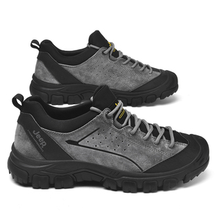 Jeep吉普官方新款户外防滑徒步鞋男耐磨抓地登山鞋轻便舒适休闲鞋